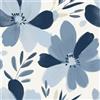 VaryFloral Carta da parati adesiva floreale 30,5 cm x 300 cm beige floreale carta da contatto blu navy margherita retro adesivo in plastica acquerello adesivo da cucina vinile adesivo da parete in