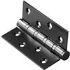 SHUHANG Cerniere per porta da 10,2 cm, resistenti, in acciaio inossidabile, per cerniere con cuscinetti a sfera in legno, cromate, porte interne ed esterne, 1 paio (100 mm x 76 mm)