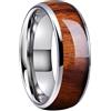 ZENSE - Anello da uomo in acciaio liscio e confortevole ZR0178, Misura 33 (Circonferenza 73mm)
