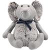 lesser and pavey LP48879 - Fermaporta in ecopelle con motivo elefante, accessorio grigio