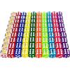 Leonshco 100 Pezzi Dadi Impostato, 12 Mm Dadi A Sei Lati Cubi Trasparenti Set Di Dadi Da Tavolo Per Giochi E Feste