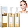 Dyceittdia 2pcs Cleansing Oil, Olio Detergente Viso Delicato e Leggero, Rimozione Quotidiana del Trucco, Deterge Delicatamente il Viso e Rimuove il Trucco di Occhi e Labbra, 2pcs*100ml, cream4