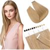 Elailite Extension Capelli Veri Biadesivo #27 Biondo Scuro, 20 Fasce Tape Adesive Extensions Biadesive 40g 30cm Remy Human Hair Naturali