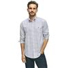 Brooks Brothers Camicia sportiva da uomo a maniche lunghe Oxford elasticizzata non stirata, Bianco/blu navy, XL