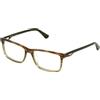 POLICE Vpln82 Occhiali, Striped Brown+Verde, 54 Uomo