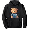 Funny Pajama Teddy Bear Dreamy Teddy Bear in pigiama Costume Delight Felpa con Cappuccio