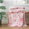 Sassy B Coperta oversize in pile con stivali da cowgirl, 200 x 240 cm, rosa