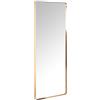 DRW 72169 Specchio da Parete Rettangolare in Metallo Dorato 60 x 3,5 x 160 cm, Oro, Medidas: 60x3,5x160cm