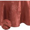 Elrene Home Fashions - Elegante tovaglia in tessuto jacquard damascato resistente alle pieghe, 152,4 x 213,4 cm, ovale, rosso
