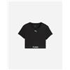 Puma Crop W - T-shirt Training - Donna - Nero