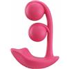 HoneyPlayBox - Melody-Sensore di Pressione Controllato da App Vibratore a Doppie Sfere Clitoride e Punto G Magenta