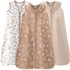 Unnivoll Sacco Nanna Estivo 18-24 Mesi, 0.5 Tog, Set Di 3, 100% Cotone Sacco Nanna Neonato Bambini Primavera