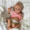 ROSHUAN Bambole bionde Reborn in silicone a corpo intero 45,7 cm realistiche bambole neonate che sembrano vita reale anatomicamente corretto Bambole realistiche con capelli per bambini