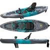 TIMESPORT24.com Kayak monoposto divisibile a pedali con pinne BIG MAMA START S500 componibile blu grigio