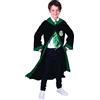 Rubie's RUBIES - Harry Potter Ufficiale - Vestito Serpeverard - Costume da bambino - 7 - 10 anni - Vestito nero con cappuccio, per Halloween, carnevale, idea regalo di Natale
