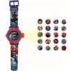 Lexibook Schermo Digitale per Orologio a proiezione regolabile-20 Immagini Spider-Man-per Bambini/Ragazzi-Rosso e Blu