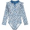 Playshoes Schwimmanzug Costume Intero, Floreale, 158-164 Bambine e Ragazze