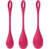 Satisfyer Yoni Power 1 - Set di Geisha Balls Rosse (3 pezzi)