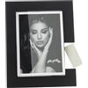 ARTI & MESTIERI Portafoto di Design Bliko Grande Nero Avorio 24,5x19,5cm