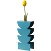 ARTI & MESTIERI Vaso Portafiore Decorativo Memphis Blu Oltremare 25x12,5cm
