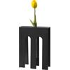 ARTI & MESTIERI Vaso Portafiore Decorativo De Chirico Nero 25x18cm
