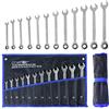 CCLIFE Set Chiavi a Cricchetto, 12 Pezzi 8-19 mm Cr-V 72 Denti