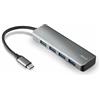 Trust Halyx Hub da USB-C a USB-A 3.2 Gen1, 4 Porte, Grigio