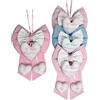 Micocca Baby Fiocco Nascita Rosa con Nome Personalizzato Ricamato Made in Italy
