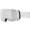 uvex scribble FM sph, maschera da sci Unisex bambino, white/silver-clear, one size