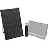 Lampo Lighting Technology Srl Faro Solar Led 300w 6000lm 4000k 90° IP65 Grigio Batteria 25Ah Lampo FSOLAR6000BN