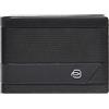 PIQUADRO Portafoglio tessuto riciclato con portamonete PU1392W132R nero