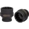 KS Tools 450.0404 Bussola Poligonale per Avvitatori ad Impulsi, Corta, 55 mm, 1