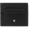 MONTBLANC - PELLETTERIA PORTA CARTE DI CREDITO, 6 SLOT MEISTERSTUCK NERO