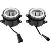 KIMISS Luci Rotonde Fuoristrada, Luci di Lavoro per Fendinebbia a LED, Faretto Antinebbia 3,5 Pollici Fendinebbia Guida Super Luminoso Universale per Auto e Motocicli