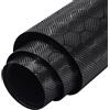 Blueshyhall Pellicola protettiva per auto, motivo a nido d'ape opaco, con canali d'aria, 45 x 152 cm, colore: nero