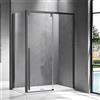 kamalu box doccia 80x120 telaio colore gun metal vetro 8mm | ksa5000gm