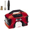 Einhell Compressore ibrido cavo e batteria PRESSITO Li - Solo Power X-Change (220V, 18 V, pompa ad alta e bassa pressione, 11 bar, spegnimento automatico, senza batteria e caricabatteria)
