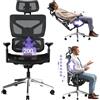 MELOKEA 200kg Sedia Ergonomica da Ufficio Gaming, Schienale Regolabile in Altezza e Bracciolo 4D Magic, Sedia XXL con Schienale Adattivo Profondità del Sedile Regolabile Supporto Lombare Auto-chasing