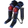 ECO-DE ECODE® Massaggiatore pressoterapia per piedi e gambe, 6 modalità, 3 intensità, 2 livelli di calore, telecomando intuitivo - perfetto per drenaggio linfatico, rilassamento, gambe stanche, varici