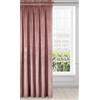 Eurofirany Tenda Di Velluto Super Morbido con Arricciatenda - 1 Pannello, Oscurante per Finestre, Drappeggio per Camera da Letto, Cucina, Soggiorno, 140x270 cm, Rosa Scuro