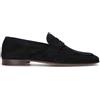 LORENZO TERRA Mocassino uomo blu in suede