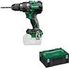 HiKOKI Trapano avvitatore a batteria - 18 V, 140 Nm, senza spazzole, tecnologia RFC, mandrino rapido da 13 mm - Incl. valigetta HSC II - Potente e compatto (senza batteria e caricabatterie)