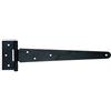 Alberts 309855 Bandella a cerniera, vernice ad immersione nera, bandella 294 x 46 mm, cerniera 90 x 40 mm