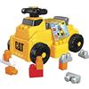 Mega Brands MEGA Bloks - CAT Costruisci e Gioca Camion Cavalcabile, 11 Blocchi da Costruzione tra cui 1 Veicolo Cavalcabile Cat con Volante a Sterzo Libero, Giocattolo per Bambini 1+ Anni, HDJ29