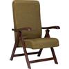 LIBEROSHOPPING Poltrona MIAMI in faggio con imbottitura relax reclinabile 4 posizioni VERDE