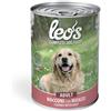 MONGE Leo's Dog Cibo Umido Adult al Manzo - Lattina da 415g Prezzo x 6 unità