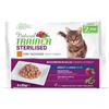 NATURAL TRAINER Trainer Natural Gatto Adult Sterilizzato Tacchino Multi Pack 4 x 85gr Prezzo x 6 unità
