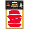 FEAR THE YELLOW BEAR YELLOW BEAR Yellow Bear© Easy Four Color, Kit di 4 adesivi retrò riflettenti rifrangenti, per casco moto, 3MTM Technology (rosso)