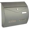 CASSETTE POSTALI ALUBOX ALUBOX BUSTA Cassetta Posta Formato Rivista 31,5X37,5X10,2 Cm Cassetta Postale Con Sistema Anti Effrazione E Apertura A Vasistas Cassetta Postale Da Esterno Antipioggia Anticorrosione (ARGENTO)