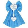Micocca Baby Fiocco Nascita bimbo Azzurro Personalizzato con nome Principe in tulle